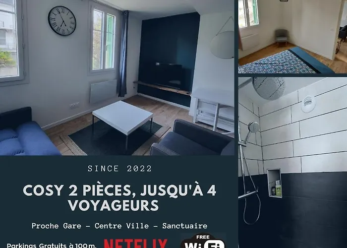 Апартаменти T2 Cosy Proche Gare Et Centre - Parking Gratuit A Proximite *